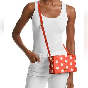 Michael Kors Jeanie Polk Dot Signature Logo Trunk Crossbody Bag